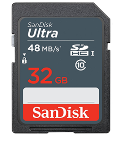 Thẻ nhớ SDHC Sandisk 32GB (class 10) Ultra