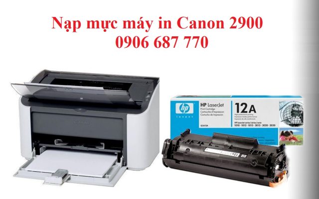 Nap Muc May In Canon 2900