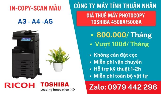 thue may photocopy tien giang long an