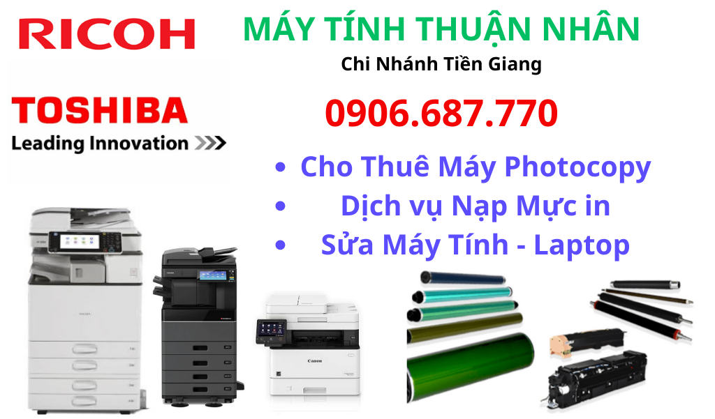 Cho thuê máy photocopy tại tiền giang