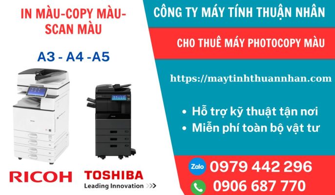 cho thue may photocopy mau long an