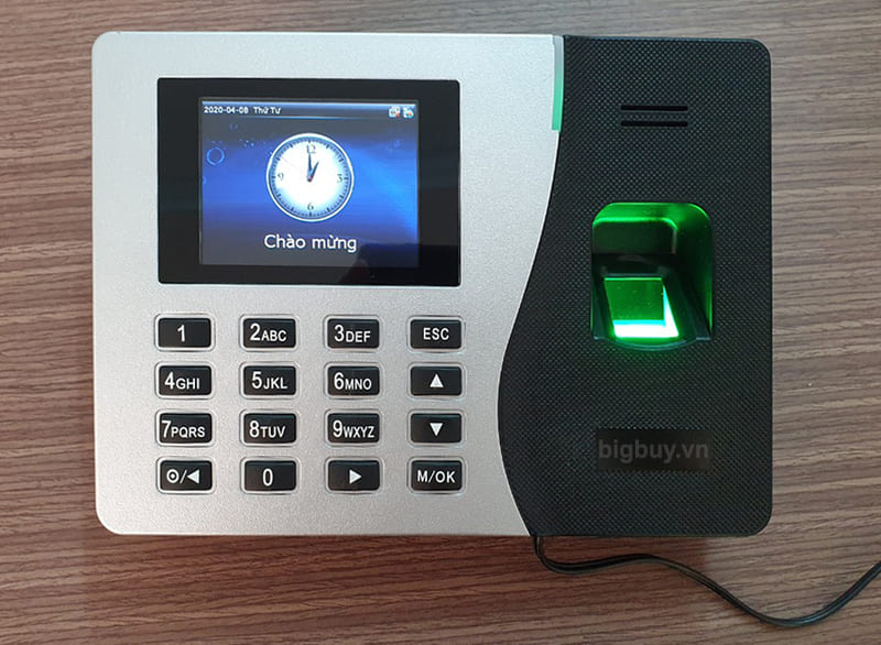Máy chấm công vân tay có pin dự phòng K14B tại Máy tính Thuận Nhân