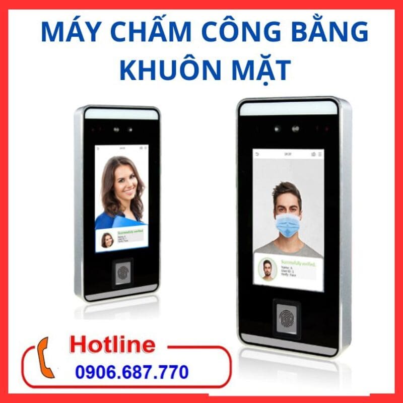 Máy chấm công bằng khuôn mặt face pro 1P tại Máy tính Thuận Nhân