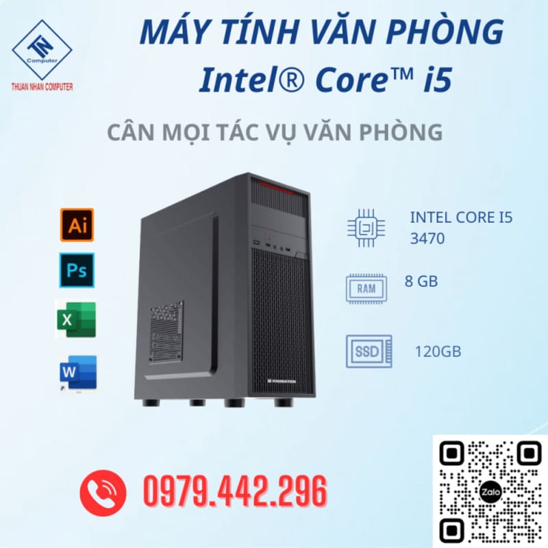 Bộ máy tính văn phòng sử dụng CPU Intel Core i5 3470