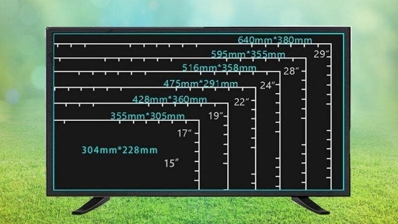 Tổng hợp các kích thước màn hình máy tính để bàn phổ biến hiện nay Những size màn hình máy tính thường gặp trên thị trường