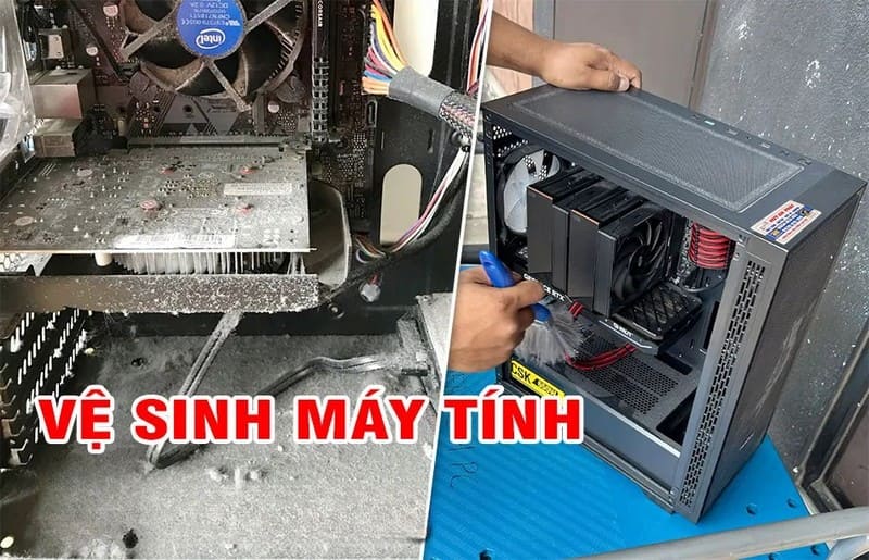 Dịch Vụ Sửa Chữa Máy Tính Bình Chánh Lấy Liền Giá Tốt Dịch vụ vệ sinh máy tính tại Máy tính Thuận Nhân