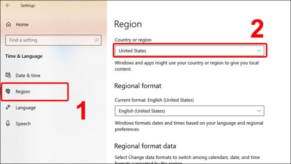 Máy tính bị lỗi font chữ win 11: Nguyên nhân và cách khắc phục Đảm bảo ngôn ngữ đang chọn là Tiếng Việt, hoặc United States nếu là tiếng anh