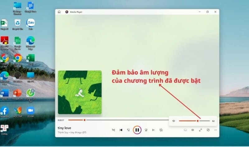 Máy Tính Bị Mất Tiếng: Nguyên Nhân và Cách Khắc Phục Nhanh Kiểm tra âm lượng trong phần mềm đang sử dụng