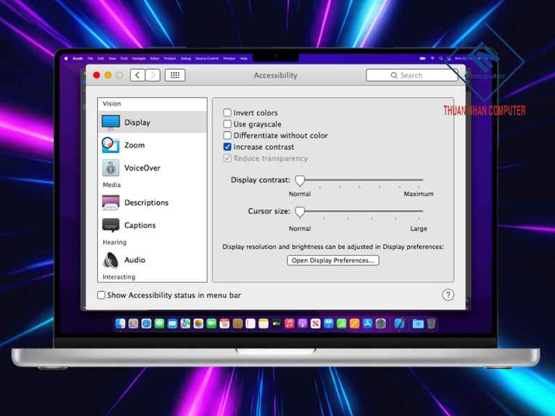Cách chỉnh độ tương phản màn hình máy tính