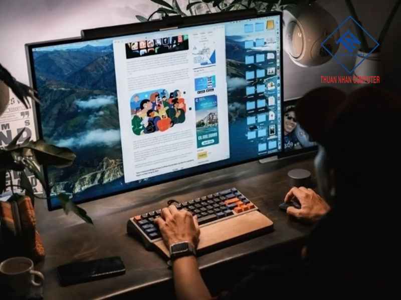 Cách chỉnh độ tương phản bằng menu màn hình (OSD) - dành cho màn hình rời