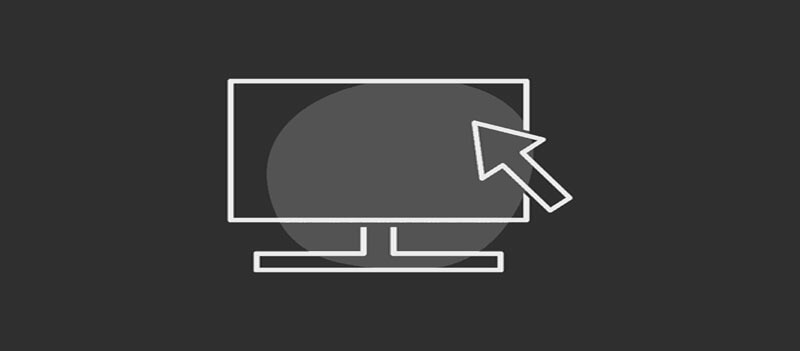 man hinh may tinh bi den man chi con chuot 1