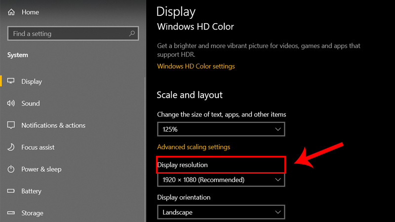 Reset màu màn hình về mặc định