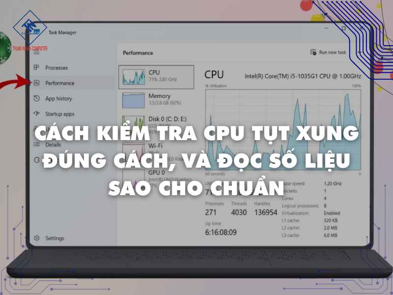 Cách kiểm tra CPU bị tụt xung nhanh chóng