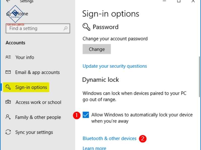 Máy Tính Tự Động Locking: 3 Dạng Lỗi Phổ Biến & Cách Xử Lý Kiểm tra tính năng Dynamic Lock