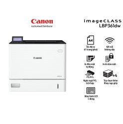 Máy in laser đen trắng Canon LBP361dw (In đảo mặt| A4| A5| USB| LAN| WIFI)