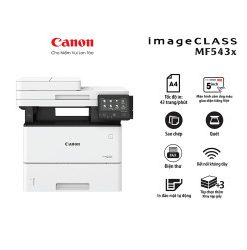Máy in laser đen trắng đa năng Canon MF543x (In đảo mặt| Copy | Scan| ADF| Fax| A4| A5 USB| LAN| WIFI)