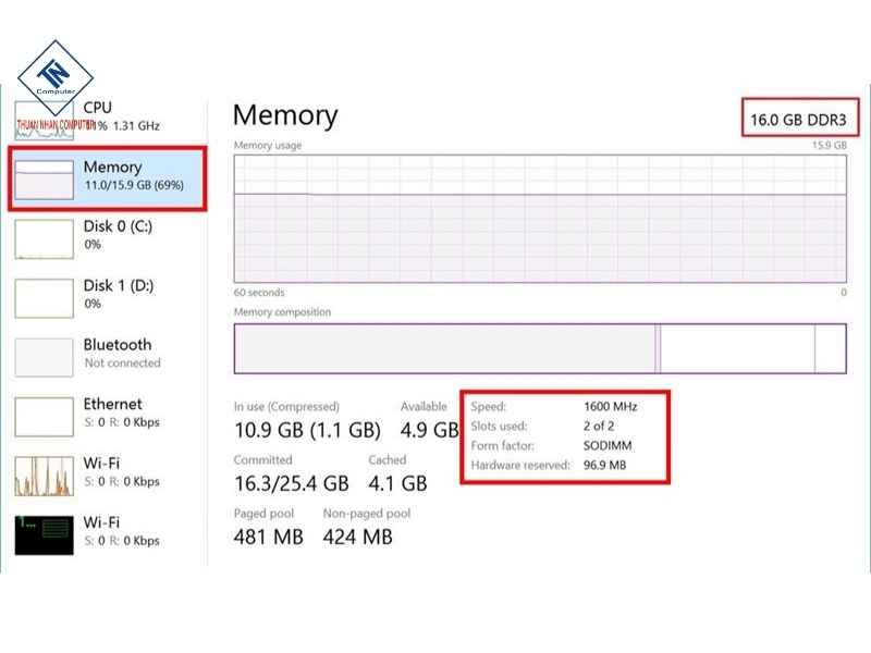 Kiểm tra chuẩn RAM mà máy đang dùng