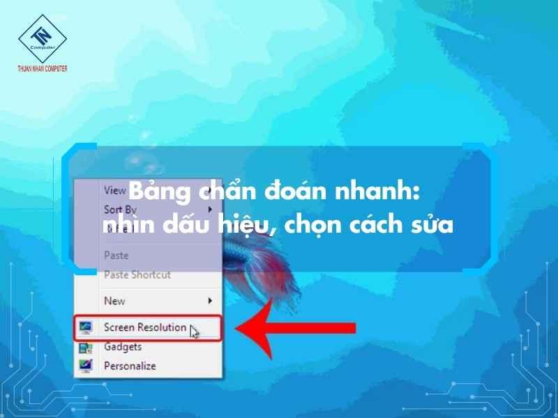Bảng chẩn đoán nhanh: nhìn dấu hiệu, chọn cách sửa